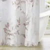 Madison Park Cecily Sheer Botanical Shower Curtain – 72x72 Burnout Floral Design with Water-Repellent Finish