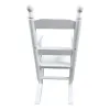 Kids Wooden Rocking Chair – Solid Hardwood Children’s Rocker with Slatted Backrest for Indoor & Outdoor Use
