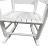 Kids Wooden Rocking Chair – Solid Hardwood Children’s Rocker with Slatted Backrest for Indoor & Outdoor Use