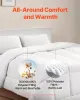 King Size All-Season Down Alternative Comforter – 300GSM Soft Quilted Duvet Insert with Corner Tabs & Box Stitch Design