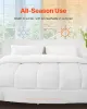 King Size All-Season Down Alternative Comforter – 300GSM Soft Quilted Duvet Insert with Corner Tabs & Box Stitch Design