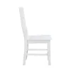 Farmhouse White Wood Dining Chairs Set of 2, Rustic Side Chairs with Oak Veneer Finish, Casual Kitchen & Dining Room Seating
