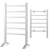 Stainless Steel Heated Towel Warmer Rack – Freestanding or Wall-Mounted Electric Towel Dryer for Bathroom & Home Use