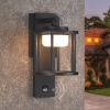 Modern Outdoor Wall Light with Motion Sensor – IP44 Waterproof Porch Sconce with Replaceable LED Bulb, 3000K Warm White
