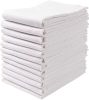 6-Pack 100% Cotton Flour Sack Towels, 28x28 Inch Ultra Absorbent Kitchen Towels, Lint-Free Dish Cloths for Cleaning, Baking & Cooking