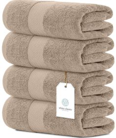 Luxury Bath Towels Set of 4 Large 700 GSM Cotton Ultra Soft Bath Towels 27x54 inch Highly Absorbent and Quick Dry Hotel Towels Plush Shower Towel