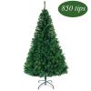 5.5FT Artificial Christmas Tree with 850 Tips, Full Lush PVC Holiday Tree with Sturdy Metal Stand, Easy Setup Indoor Décor