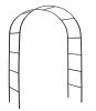 Metal Garden Arch Trellis for Climbing Plants – 92" Outdoor Arbor Obelisk with Powder-Coated Frame for Vines, Roses & Wedding Décor