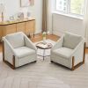 Modern Chenille Accent Chair with Nailhead Trim – Upholstered Armchair with Wooden Frame, Ergonomic Lounge Chair for Living Room & Bedroom