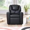 Kids Recliner Chair with Cup Holder – Sally Deluxe Toddler Reclining Sofa, Comfortable Child Armchair for Playroom & Bedroom (150 lb Capacity)