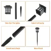 6-Pack Solar LED Pathway Lights, Outdoor Weather-Resistant Garden Lanterns with Auto On/Off