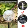 Solar Powered Garden Stake Light – Decorative Moon Staff LED Pathway Light, Warm White Outdoor Lawn & Garden Decoration
