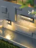 Modern Waterfall Outdoor LED Wall Light