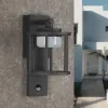 Modern Outdoor Wall Light with Motion Sensor – IP44 Waterproof Porch Sconce with Replaceable LED Bulb, 3000K Warm White