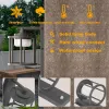 Modern Outdoor Wall Light with Motion Sensor – IP44 Waterproof Porch Sconce with Replaceable LED Bulb, 3000K Warm White