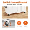 Multifunctional Kitchen Island Cart with Solid Wood Top – Rolling Storage Cabinet with Drawers, Adjustable Shelves & Lockable Wheels