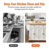 Multifunctional Kitchen Island Cart with Solid Wood Top – Rolling Storage Cabinet with Drawers, Adjustable Shelves & Lockable Wheels