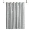 Intelligent Design Raina Metallic Geometric Shower Curtain – 72x72 Modern Microfiber Bathroom Curtain with Shiny Print