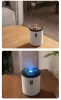 Jellyfish Flame Aromatherapy Humidifier – 450ml Cool Mist Air Diffuser with LED Light, USB Powered, Quiet Home Relaxation Diffuser