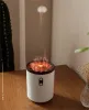 Jellyfish Flame Aromatherapy Humidifier – 450ml Cool Mist Air Diffuser with LED Light, USB Powered, Quiet Home Relaxation Diffuser