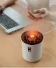Jellyfish Flame Aromatherapy Humidifier – 450ml Cool Mist Air Diffuser with LED Light, USB Powered, Quiet Home Relaxation Diffuser