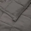 13 lb Weighted Blanket Twin Size, Gray Cooling Heavy Blanket with Glass Beads, Breathable Microfiber Calming Blanket for Sleep & Stress Relief