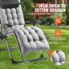 Heavy-Duty Zero Gravity Reclining Chair – 500LB Capacity Folding Lounge Chair with Cushion, Cup Holder Tray & Adjustable Recliner (26”)