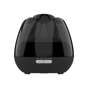 2023 New Rose Aroma Diffuser Negative Ion Diffuser Humidifier Colorful Atmosphere Lamp Aroma Diffuser (plug: UK, Color: Black)