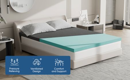 The memory foam mattress is covered with skin-friendly nano ice silk (Color: Black, size: Twin)